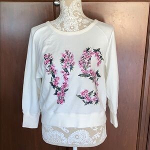 Victoria’s Secret pullover sweatshirt floral logo